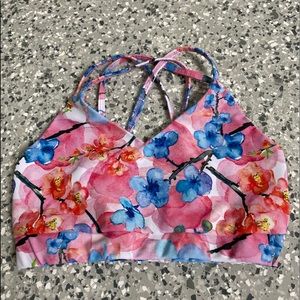 Floral a sports bra